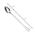 Long-Handled Stainless Steel Spoon Set of 8