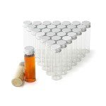BKMAMLAB 50ml Clear Glass Vials with Caps