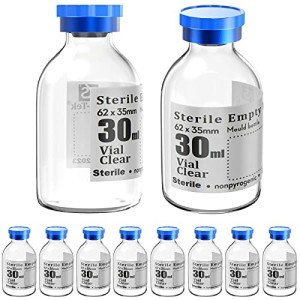 Ks-Tek Sterile Empty Vials with Injection Port (10)