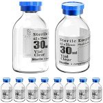 Ks-Tek Sterile Empty Vials with Injection Port (10)