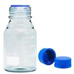 250ml Graduated Round Glass Reagent Bottle