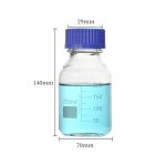 250ml Graduated Round Glass Reagent Bottle