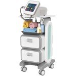 Mobile Medical Trolley Cart with Drawers and Trays