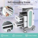 Mobile Medical Trolley Cart with Drawers and Trays