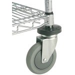 Nexel Adjustable Chrome Wire Shelves Cart 24"x36