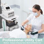 Mobile Medical Trolley Cart with Drawers and Trays