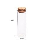 10PCS 60ml Clear Glass Test Tubes with Corks