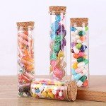 10PCS 60ml Clear Glass Test Tubes with Corks