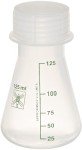 Wide Mouth Polypropylene Erlenmeyer Flask - 125ml (12-Pack)