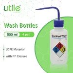 Self-Venting Distilled Water Wash Bottles - 4 Pack