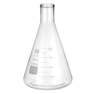5000ml Borosilicate Glass Erlenmeyer Flask