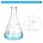 5000ml Borosilicate Glass Erlenmeyer Flask