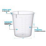 100 mL Disposable Polypropylene Beaker (Pack of 100)