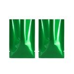 Glossy Green Mylar Foil Sample Bags (100 pcs)