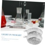 100 Pcs Disposable Aluminum Foil Weighing Trays