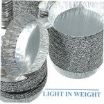 100 Pcs Disposable Aluminum Foil Weighing Trays