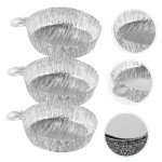 100 Pcs Disposable Aluminum Foil Weighing Trays