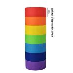 Colored Masking Tape Set - 1 Inch, 7 Rolls