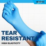 Beastek Blue Nitrile Exam Gloves, 100 Count