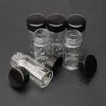 8 Pack Transparent Glass Vials with Funnels 20ml