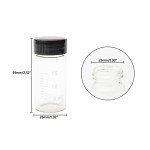 8 Pack Transparent Glass Vials with Funnels 20ml
