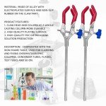 5 Pack Three-Prong Lab Clamps with Holder