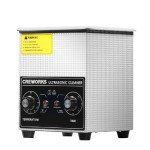 CREWORKS 60W Stainless Steel Ultrasonic Cleaner Machine