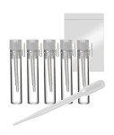 1ml Glass Perfume Vials with Zipper Bags (10 Pack)