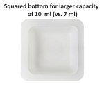 1.7" Square Anti-Static Polystyrene Weigh Boats (160 pcs)