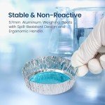 Aluminum Weighing Boats 57mm, Pack of 100