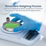 Aluminum Weighing Boats 57mm, Pack of 100