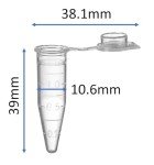 1.5 ml Snap Cap Microcentrifuge Tubes - 500 Pack