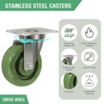 Heavy-Duty Stainless Steel Casters for Equipment