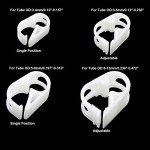 Adjustable Plastic Tubing Clamps - 40 Pack