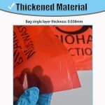 20pcs Red Biohazard Waste Bags 24x24in