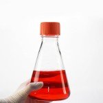 PEKYBIO 500ml Sterile Erlenmeyer Flask, 12 Pack