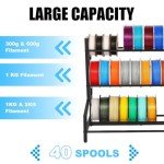 3D Printer Filament Storage Rack - Heavy Duty Metal