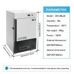 -86°C Ultra-Low Temperature Cryogenic Freezer 30L