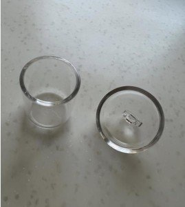 Ultra-Transparent Quartz Crucibles with Lids - 10 ml