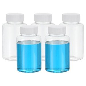 5 Pack 150ml Wide Mouth Reagent Bottles