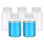 5 Pack 150ml Wide Mouth Reagent Bottles