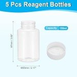 5 Pack 150ml Wide Mouth Reagent Bottles