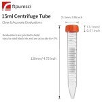 15ml Conical Centrifuge Tubes - 25 Pack