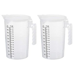 PATIKIL 2000ml Graduated Beaker Set - 2 Pack