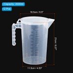 PATIKIL 2000ml Graduated Beaker Set - 2 Pack