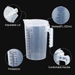 PATIKIL 2000ml Graduated Beaker Set - 2 Pack