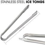 DUGATO Stainless Steel Ice Tongs - 2 Pack