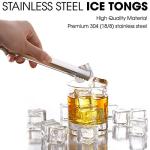 DUGATO Stainless Steel Ice Tongs - 2 Pack