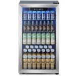 130 Can Mini Beverage Fridge with Digital Control