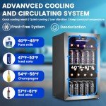130 Can Mini Beverage Fridge with Digital Control